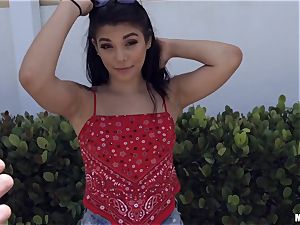 Outdoor pick up puss pop with Gina Valentina