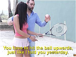 She is better at pipe than tennis
