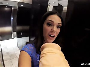 ditzy pov fun with Alison Tyler and a fake penis
