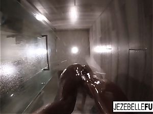 Jezebelle Bond sizzling steamy bathroom