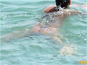 humungous boobs unexperienced Beach milfs - spycam Beach movie